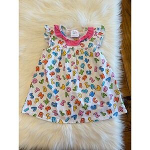 Stitchy Fish Alphabet‎ dress size 24m EUC
